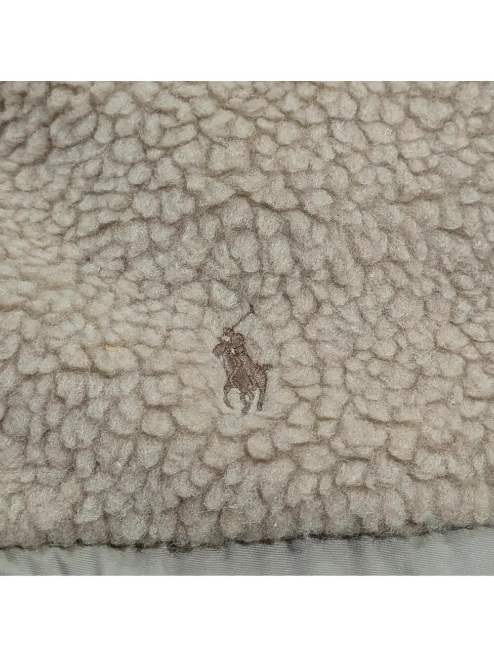 Polo Ralph Lauren Hi-Pile Fleece Jacket Men's Large Tan Full Zip Sherpa NWT